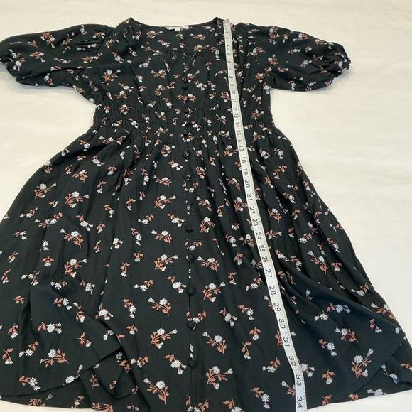 Madewell Petite Challis Sophia Mini Dress is Woodland Floral Size Small - Picture 13 of 15